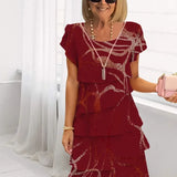 Women's Dress - Floral Tiered Chiffon - Rosie - product view 12