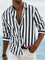Men's Shirt - Striped Relaxed-Fit Casual - Bennett - product view 5