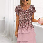 Women's Dress - Floral Tiered Chiffon - Rosie - product view 15