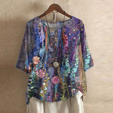 Women's Blouse - Casual Retro-Inspired - Raina - product view 9