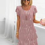 Women's Dress - Floral Tiered Chiffon - Rosie - product view 16