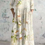 Women's Dress - Light & Floral - Elara - product view 4