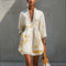 Women's Mini Dress - Artistic V-Neck - Elodie - product view 1