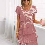 Women's Dress - Floral Tiered Chiffon - Rosie - product view 13