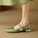 Women's Shoes - Vintage Braided Pearl Strap - Camille - product view 2