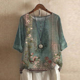 Women's Blouse - Casual Retro-Inspired - Raina - product view 1