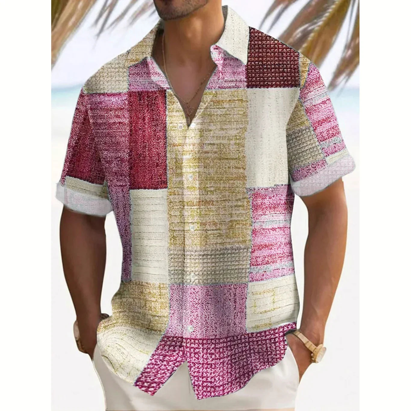 Men's Shirt - Retro Button-Down - Joshua - product view 5