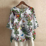 Women's Blouse - Casual Retro-Inspired - Raina - product view 10