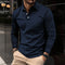 Men's Shirt - Smart Casual Long-Sleeved Polo - Luca - product view 2