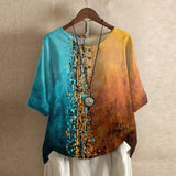 Women's Blouse - Casual Retro-Inspired - Raina - product view 8