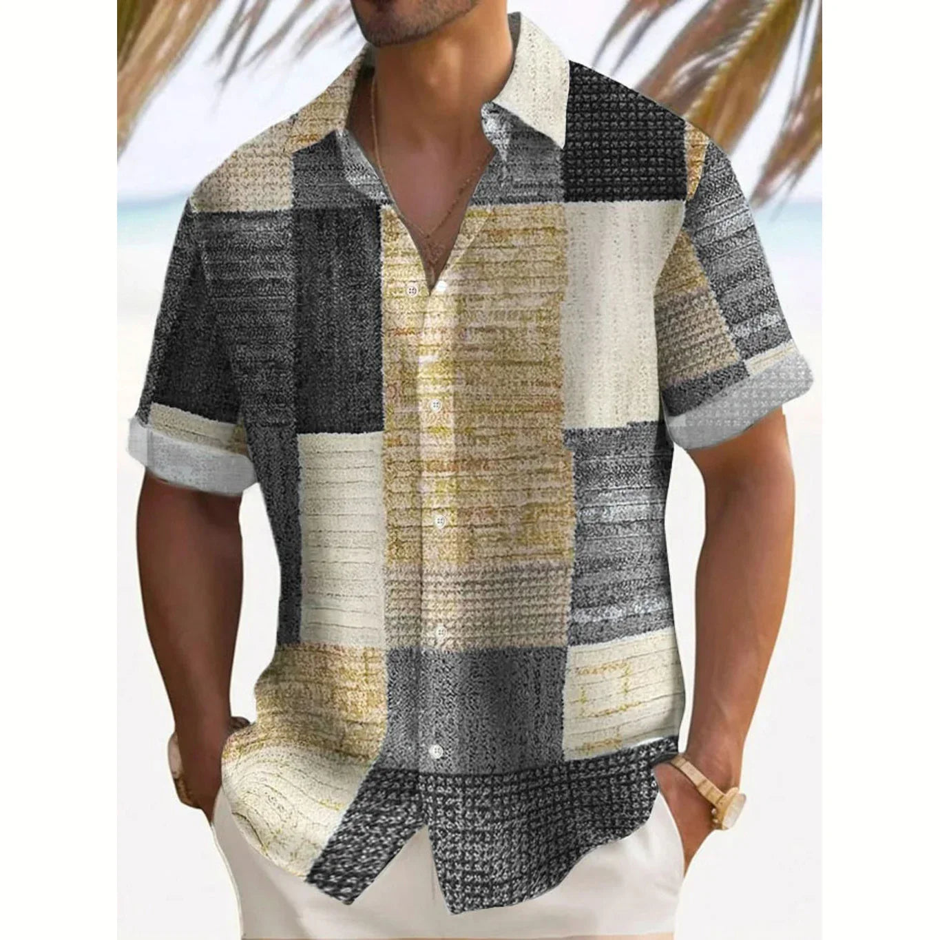 Men's Shirt - Retro Button-Down - Joshua - product view 4