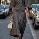 Women's Dress - Lantern Sleeves - Rachel - product view 6