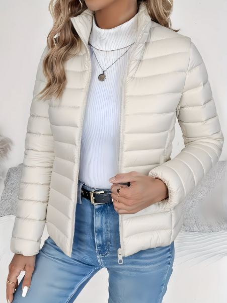 Women's Jacket - Lightweight Quilted Spring - Brianna - product view 5