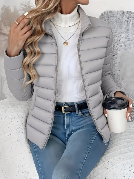 Women's Jacket - Lightweight Quilted Spring - Brianna - product view 6
