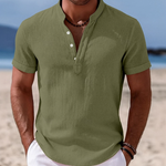 Men's Shirt - Summer Button-Up Short Sleeve - Atlas - product view 4