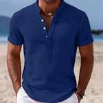 Men's Shirt - Summer Button-Up Short Sleeve - Atlas - product view 2