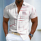 Men's Shirt - Short Sleeve Button Geometric - Hendrix - product view 3