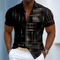 Men's Shirt - Short Sleeve Button Geometric - Hendrix - product view 1