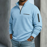 Men's Shirt - Casual Long Sleeve Waffle Shirts - Beckham - product view 2