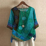 Women's Blouse - Casual Retro-Inspired - Raina - product view 3