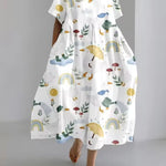 Women's Dress - Loose Round Neck - Amanda - product view 7