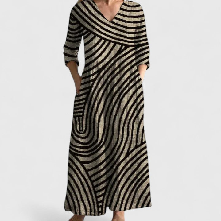 Women's Dress - Geometric Style - Vanessa - product view 2