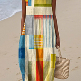 Women's Midi Dress - Casual Multicolor Sleeveless - Marisse - product view 1