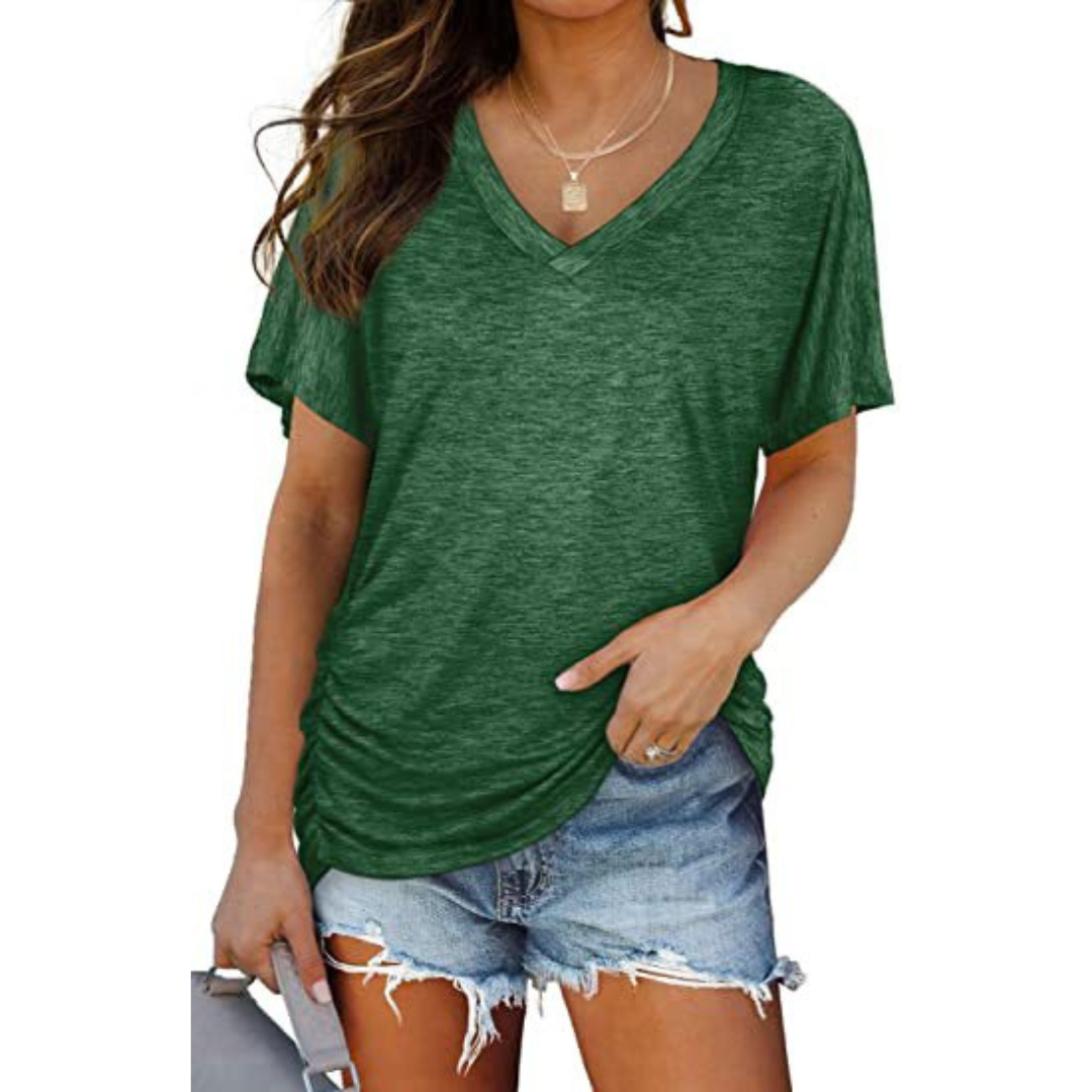 Women's Shirt - V-Neck Loose Fit - Elissa - product view 2