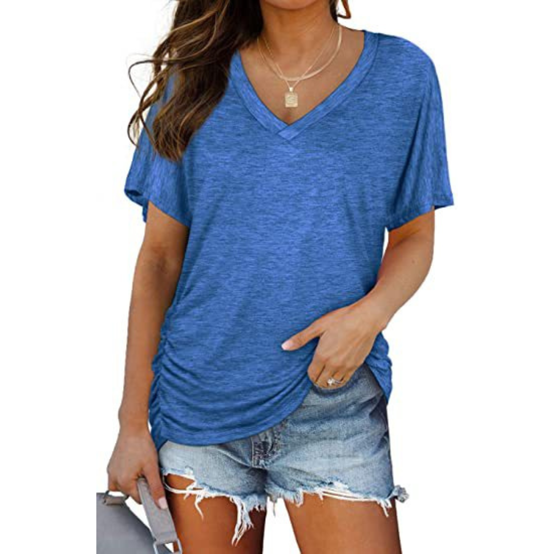 Women's Shirt - V-Neck Loose Fit - Elissa - product view 8