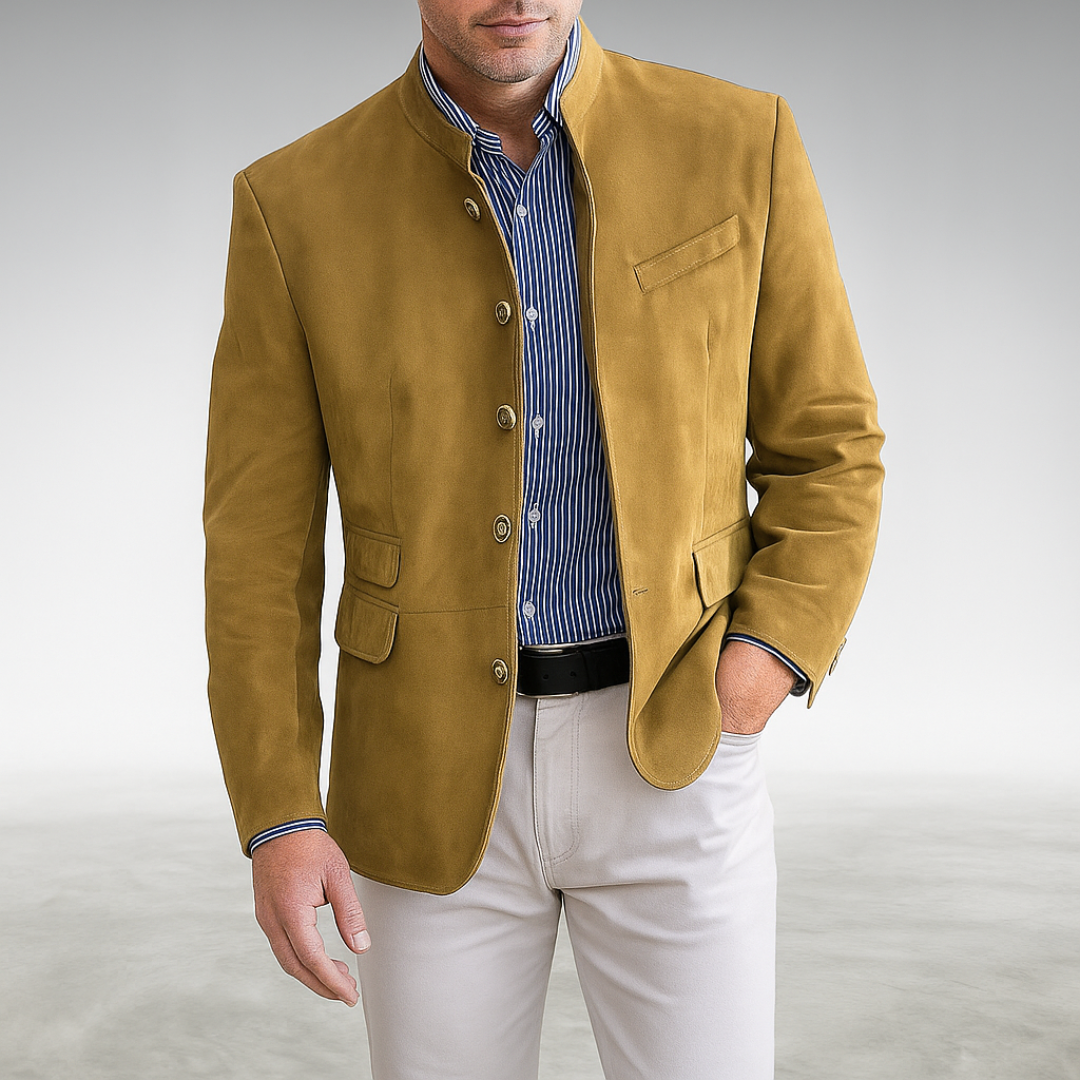 Men's Cardigan - Casual Modern Button - Adrian - product view 5