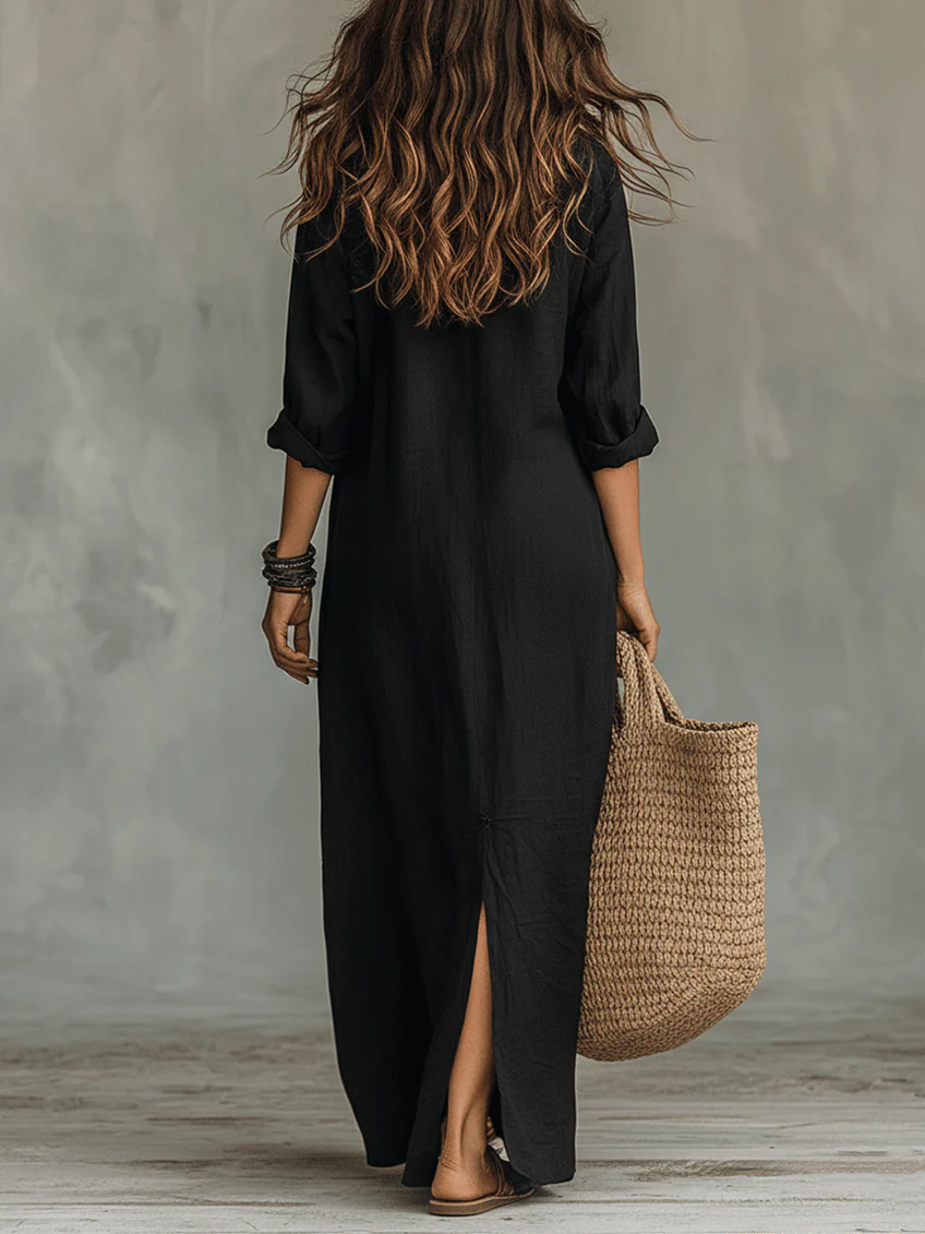 Women's Maxi Dress - Silhouette - Shirley - product view 3