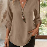 Women's Blouse - V-Neck - Corinne - product view 25