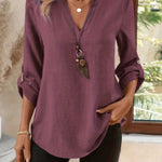 Women's Blouse - V-Neck - Corinne - product view 8