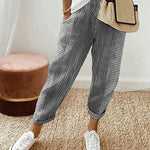 Women's Trousers - Relaxed Striped Summer - Delilah - product view 3