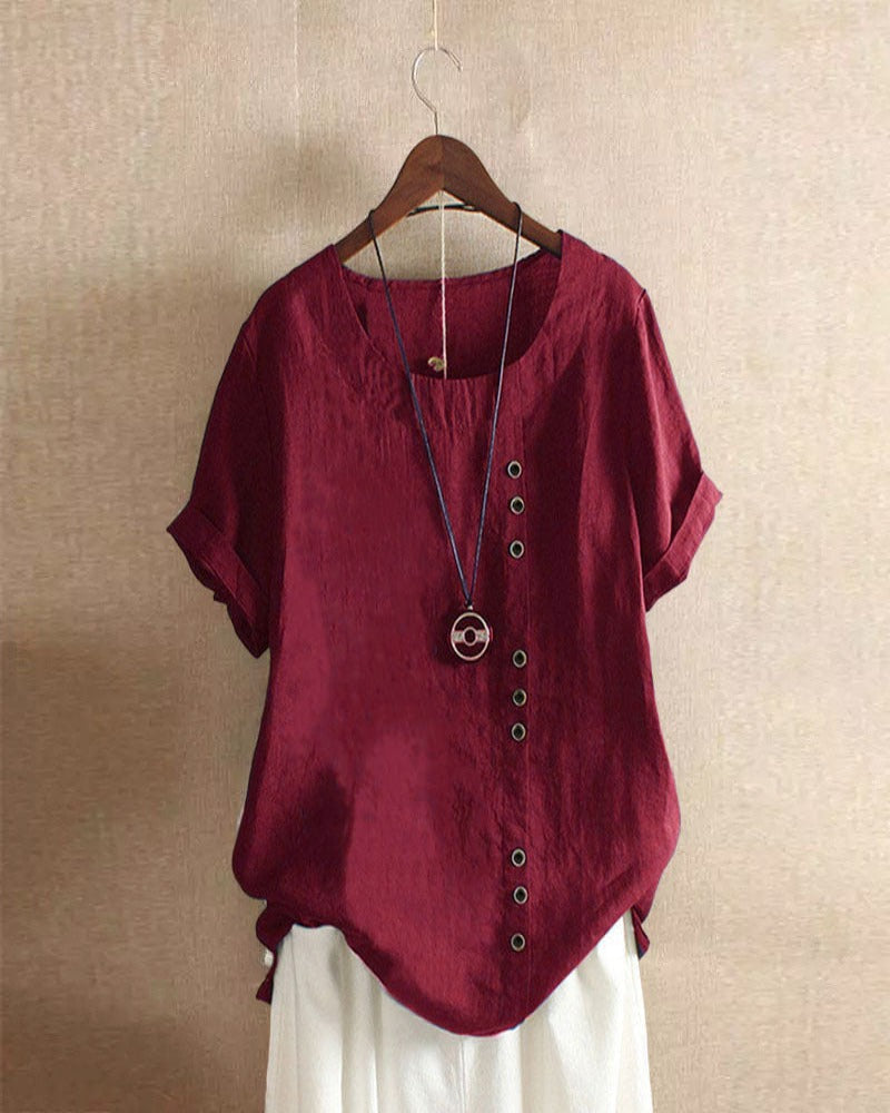 Women's Blouse - Button Detail Summer - Olivia - product view 9