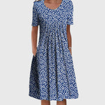 Women's Dress - Round Neck Printed - Scarlett - product view 3