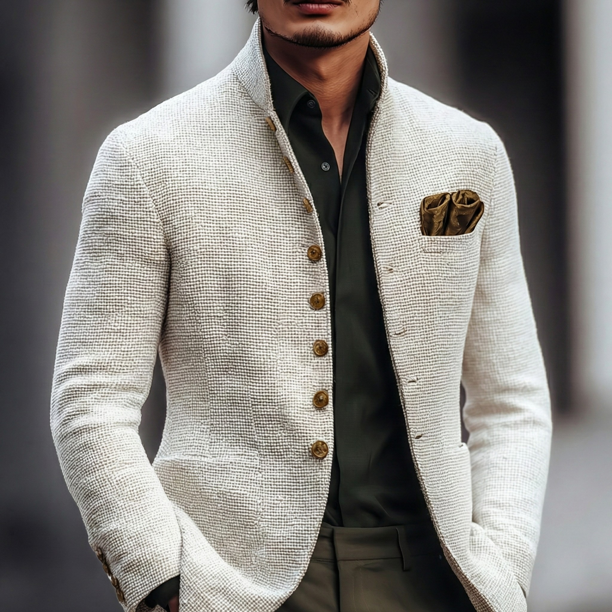 Men's Cardigan - Single Breasted - Harold - product view 1