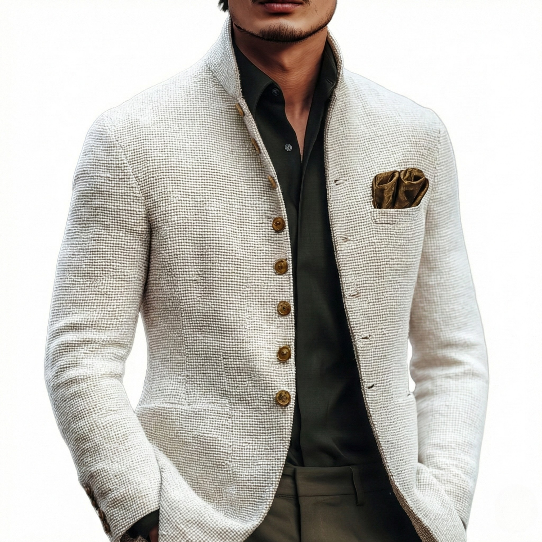 Men's Cardigan - Single Breasted - Harold - product view 2