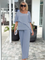 Women's Two-Piece Set - Wide Sleeve and Trouser Set - Caroline - product view 1