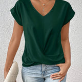 Women's Blouse - V-Neck Draped - Sophia - product view 5