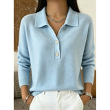 Women's Clothing - Collared Button Pullover - Eliza - product view 1