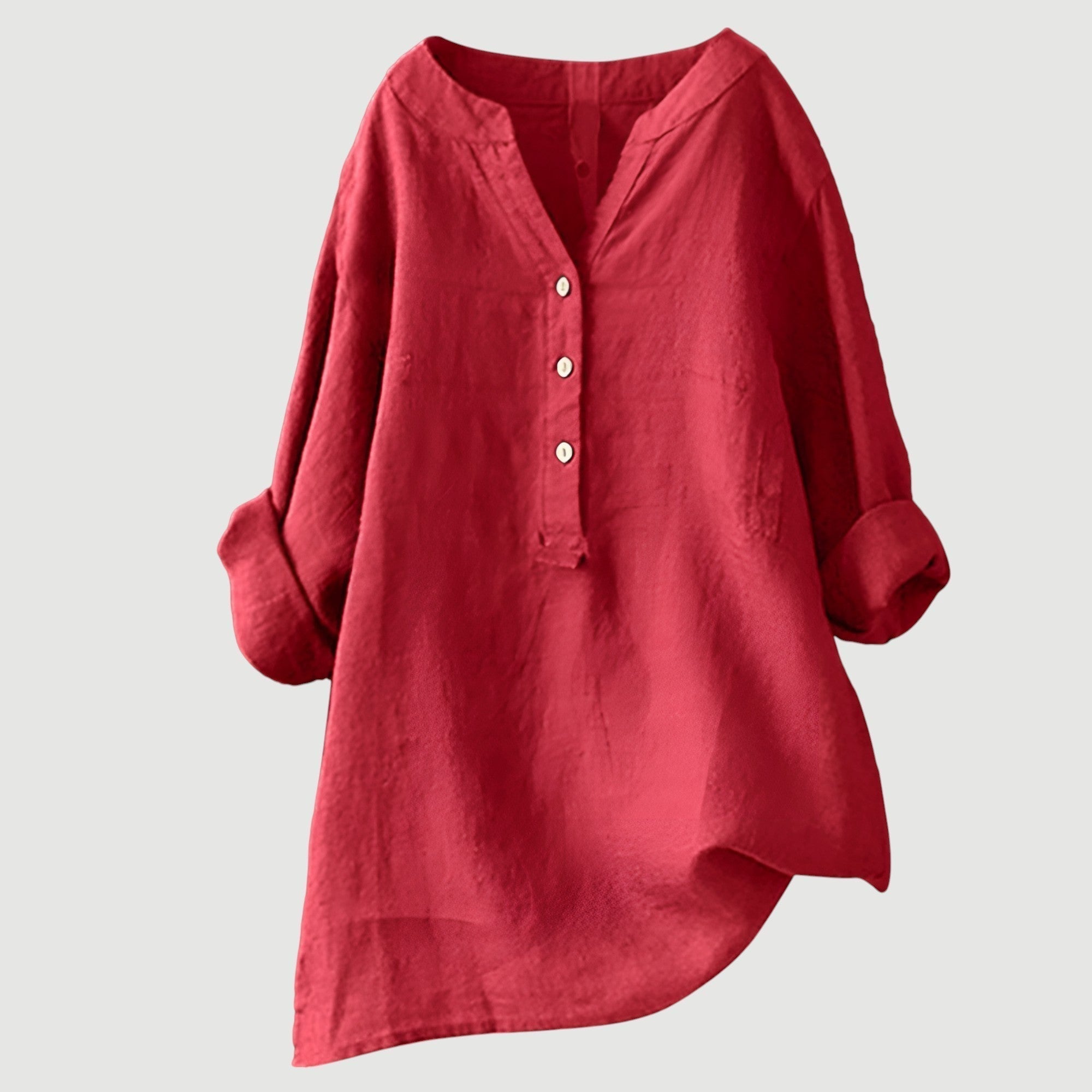 Women's Shirt - V-Neck Button-Down - Carina - product view 1