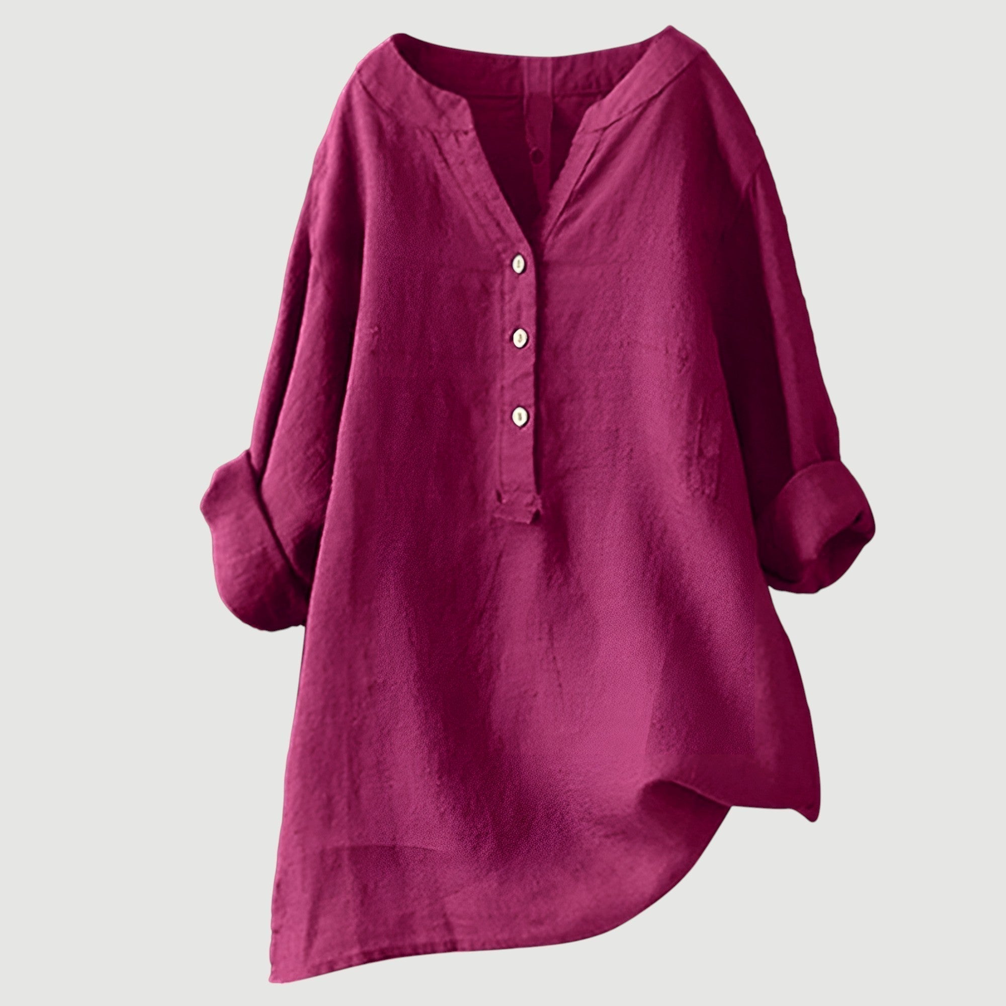 Women's Shirt - V-Neck Button-Down - Carina - product view 4