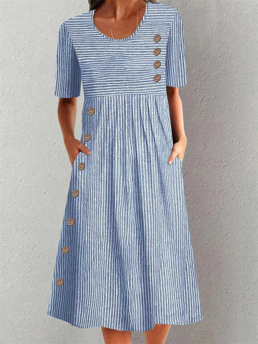 Women's Dress - Striped Summer - Lillian - product view 1