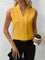 Women's Blouse - Sleeveless Pleated V-Neck - Sloane - product view 3
