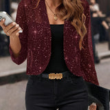 Women's Jacket - Shimmer Cropped - Elaine - product view 16