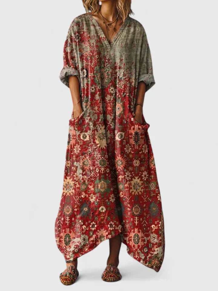 Women's Dress - Oversize Pocket - Aurora - product view 4