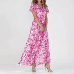 Women's Dress - Floral Short Sleeve - Lilia - product view 6