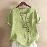 Women's Blouse - Button Detail Summer - Olivia - product view 8