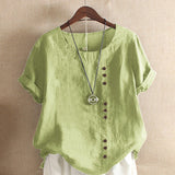 Women's Blouse - Button Detail Summer - Olivia - product view 8